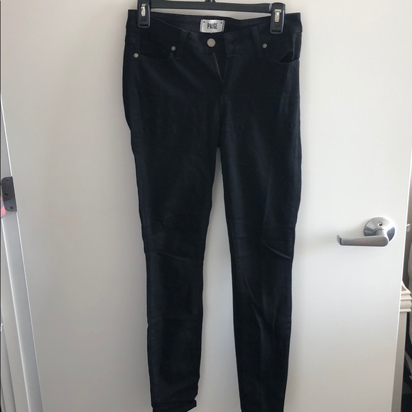 Black Paige Skinny Jeans - Picture 1 of 2